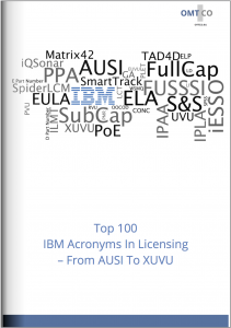 OMTCO - Top 100 IBM Acronyms In Licensing From AUSI To XUVU